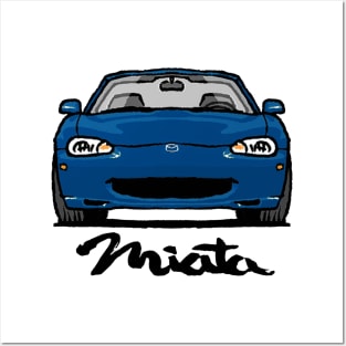 MX5 Miata NB1 Blue Posters and Art